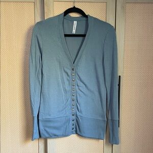 Zenana Outfitters Steel Blue Cardigan